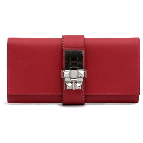 hermes red clutch|hermes clutch medor.